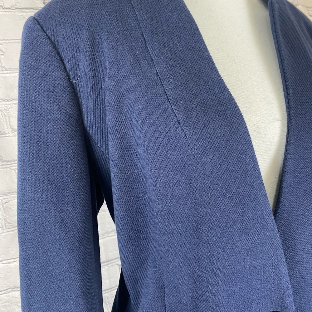 Women’s Talbots Navy Blazer size 16 Petite Suit Jacket Office Clothing Plus Size - Picture 3 of 14